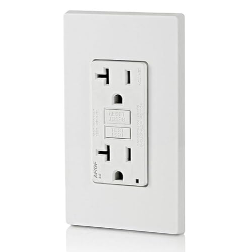 Leviton AGTR2-W Dual-Function Afci/Gfci Outlet, 20 Amp, Self Test, Tamper-Resistant With Led Indicator Light, Protection From Both Electrical Shock And Electrical Fires In One Device thumb #5