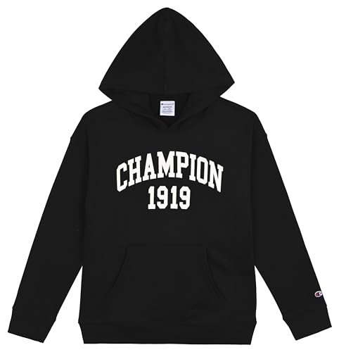 Image of Champion boys Graphic Hoodie Pullover Sweatshirt for Kids With Stylish Embellishments