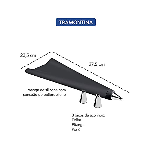 Manga Silicone E Bicos Para Confeitar 29899060 Tramontina