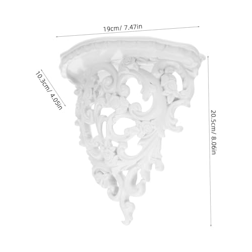 Étagère murale multifonction en résine sculptée pour optimiser les petits espaces