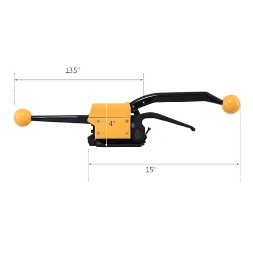 Herramienta de flejado de acero manual sin sello para flejes de 13-19 mm 4