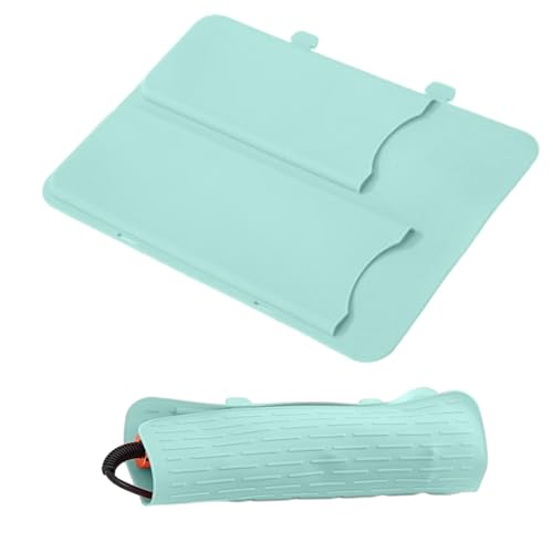 Heat Resistant Silicone Mat Pouch,Hot Iron Travel Pouch,Iron Holder and Mat Pouch,Portable Silicone Iron Travel Bag Mat Pouch for Curling Irons Hair Styling Tools Flat Irons