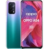 OPPO A54 5G Smartphone, 48 MP KI-Vierfachkamera mit Ultra Nacht Video, 6,5 Zoll 90 Hz FHD+ Neo-Display, 5.000 mAh Akku, 5G-Prozessor, 64 GB Speicher, 4 GB RAM, ColorOS 11.1, Dual-SIM, Fantastic Purple