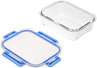 Amazon Basics Glass Locking Lids Food Storage, 14-Piece Set, 7 Containers and 7 BPA-Free Lids