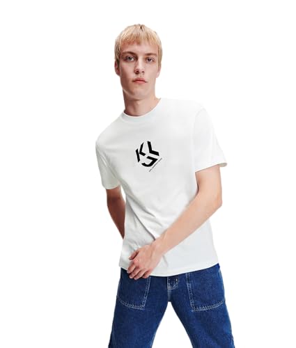 Karl Lagerfeld Jeans t-shirt en coton haut de gamme coupe droite monogramme