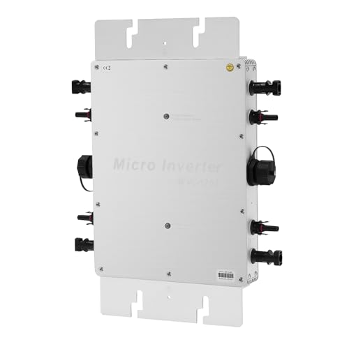 BANEBONE 1200W Grid Tie Micro Inverter, 110V Pure Sine Wave with MPPT & LCD Display, IP65...