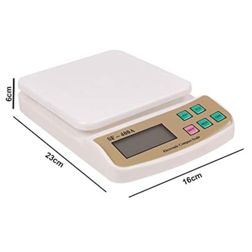 Image of SF-400A Digital Kitchen Weighing Scale | 10Kg x 1g Precision | Food Scale with LCD Display for Cooking, Baking, Meal Prep & Healthy Diet | Compact Electronic Weight Machine for Home Use (SF400 A)