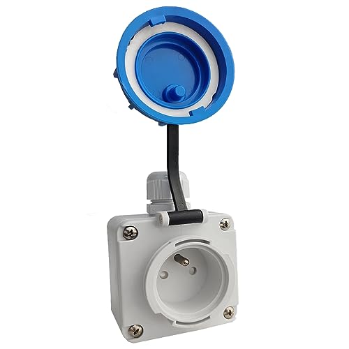 As - Schwabe Presa CEE A Parete - 400 V, 63 A, 5 Poli - Presa A Parete Con - 9