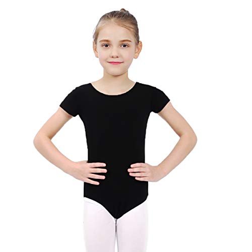 image for HiDance Ballet Leotards, Girls' Classic Short Sleeve Leotards for Ball