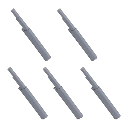 BUGUUYO 5 pezzi Ammortizzatori per Porte e Armadio Grigi Chiusura Silenziosa e Automatica senza Maniglia Compatibili con Vari Tipi di Cerniere per Mobili e Armadi Facili da Installare per