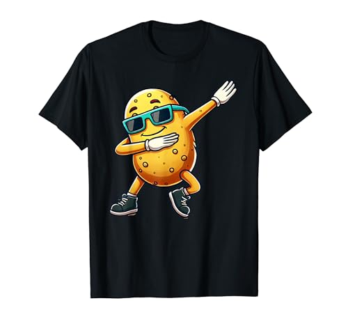 Funny Potato Dabbing Vegan Sunglass Men Women Kids T-Shirt