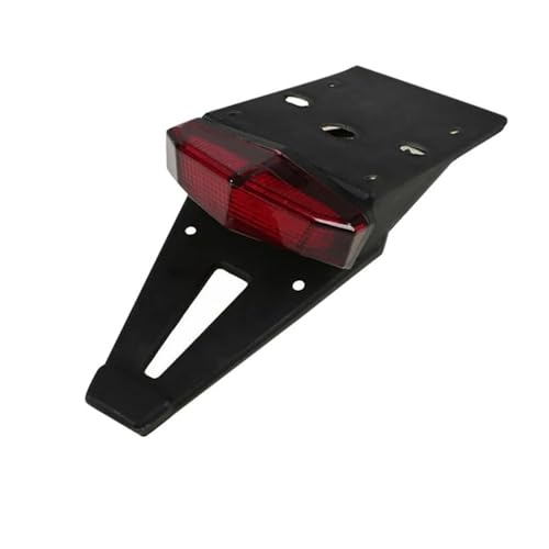 Feu arrière LED universel 12V pour moto tout-terrain avec support plaque