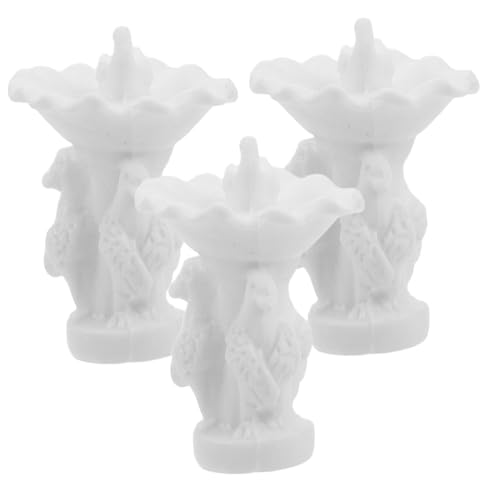 Generic - Generic 3pcs Miniature Fountain Statues for DIY Sand Table Model Architectural Micro Landscape Decorations Outdoor Props for Unique Garden Ornamentation