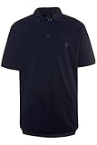 Halbarm JP 1880 Herren große Größen bis 8XL, T-Shirt, Poloshir, JP1880-Brustdruck, Bauchshirt, Piqué, Navy 4XL 712617 70-4XL