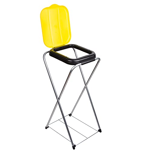 Müllsackständer BigDean EasyFix Gelb 120L Müllbeutelhalter