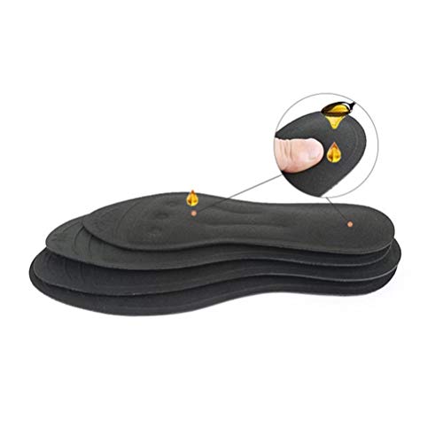 HEALLILY Palmilhas de gel líquido de glicerina para massagem absorvente de suor, almofada para pés à