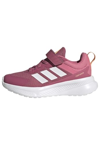 Zapatillas deportivas infantiles adidas Fortarun 4.0 rosa y blanco 33.5 EU
