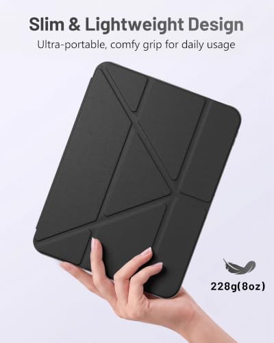 ProCase for iPad A16 11th/10th Gen Smart Case with Pencil Holder -Black - image 4