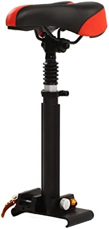 Alomejor Sillín de asiento plegable, cómodo y duradero, marco de aleación de aluminio, diseño de absorción de golpes, para scooters eléctricos, para