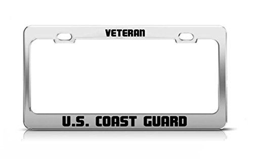Veteran U.s. Coast Guard Supportive Fun Custom Metal Tag License Plate Frame #TOP6