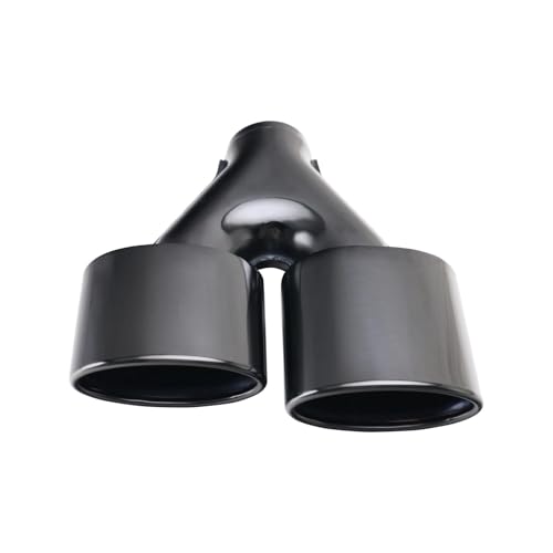 Embout ovale de silencieux voiture 2,5" avec double queue roulée de finition supérieure