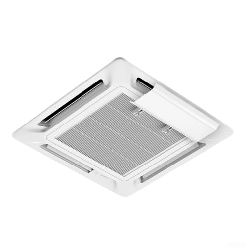 Posheliox Deflector de viento de aire acondicionado, deflector de soplado directo de dirección ajustable, material ABS para unidades de techo, blanco (30)