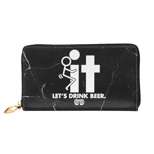 Fuck It Let's Drink Beer Wallet Card Bag2