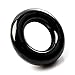 Seacloud 2pcs Black Golf Weighted Swing Ring Training Aids for Practice Training Warm Up Practice Tool