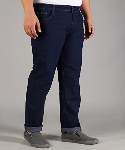Image of STUDIO NEXX Regular Fit Cotton Lycra Blend Black Jeans