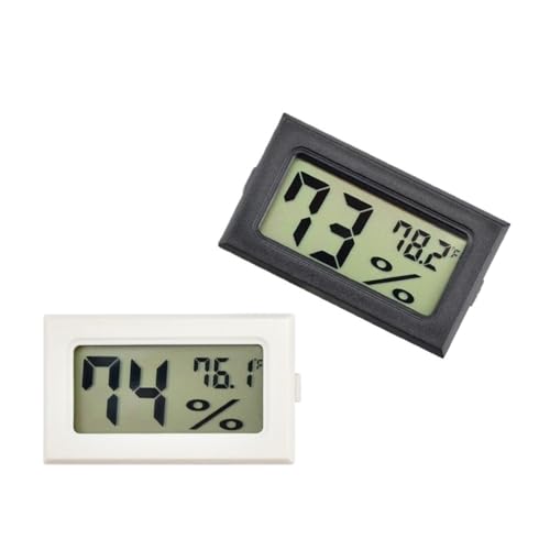 Higrómetro digital LCD mini de temperatura y humedad para interiores color verde