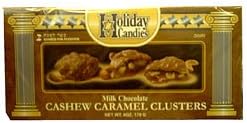 Passover Milk Chocolate Cashew Caramel Clusters