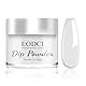 EODCI 1 Oz/28g Weiß Dipping Powder, Nagel Dipping Puder French Nagelkunst Starter Maniküre für Salon DIY & Hause,Keine Nagellampe Erforderlich, Geruchsfrei und Langanhaltend