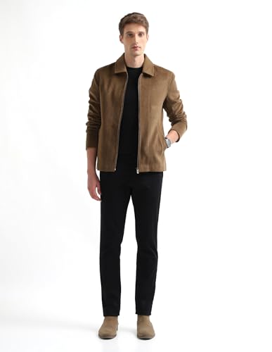 Image of Arrow Sport Men's Solid Regular Fit Casual Jacket