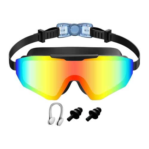 Lunettes de natation anti-buée et anti-UV avec une vision large pour le snorkeling