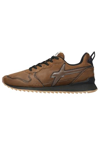 w6yz Baskets en suède, Chestnut Black 42