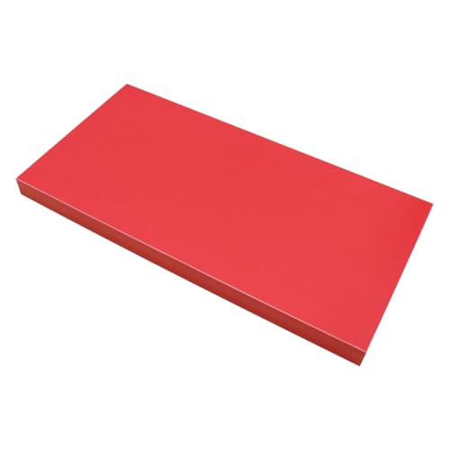 Étagère murale en bois rouge pour en finir avec les livres encombrants au sol - 2