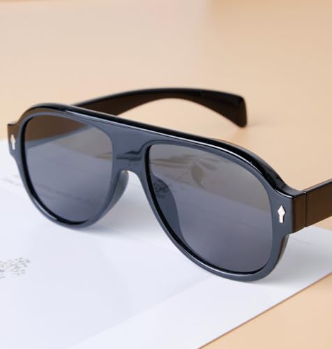 SDINM Trendy Aviator Sunglasses for Women Men Retro Vintage 70s Pilot Sun Glasses4