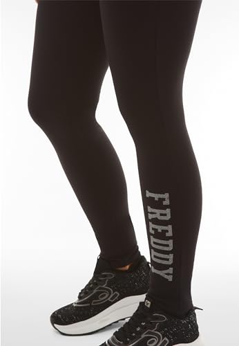 Legging en molleton Freddy pour femme pantalon de sport coton paillettes