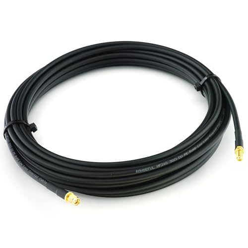 Câble coaxial SMA mâle femelle 7m étanche HF240 anti-perte - 3