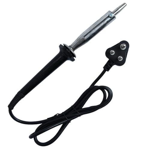Image of 220-230V Heavy-duty Heat Pencil Tip 125 Watts Soldering Iron With PVC Wire and Copper Tip, Fast Heating Leak and Surge Proof - Made in India (Pack of 1)
