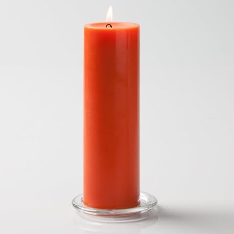 Richland Hand Poured Orange Pillar Candle Cover