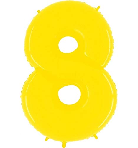 Grabo 948WY-P Number 8 Shiny White Superloon Single Pack, Length-40 Inch, Colour-Yellow, One Size