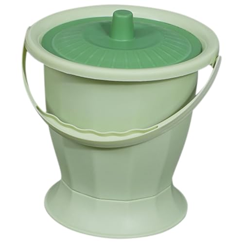 iplusmile Portable Chamber Pot with Lid Lightweight Plastic Urinal Spittoon for Adults and Elderly Convenient Travel Toilet Easy to Clean Pee Cup for Home and Hospital Use