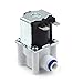 Hose Pipe Quick Conntection RO Water Reverse Osmosis System Electric Plastic Solenoid Valve Normal Closed 3/8inches DC 12V