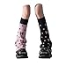 LokoLucx Harajuku Kawaii Leg Warmers Emo Double Sided Wear Comfortable and Stretchy Scenecore Fashion Streetwear for Girls (Star & Butterfly)