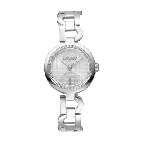 DKNY Quartz Open Link Watch Silver 5 ATM One Size
