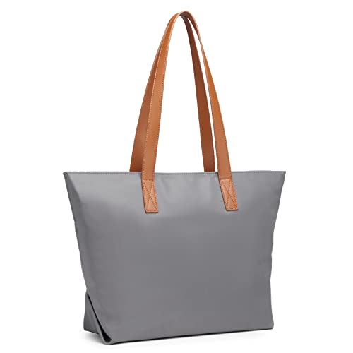 Miss Lulu Shopper Damen Groß HenkeltascheTasche Damen Schultertasche für Schule Einkauf aus Nylon wasserdicht 13 Zoll Laptoptasche Einheitsgröße