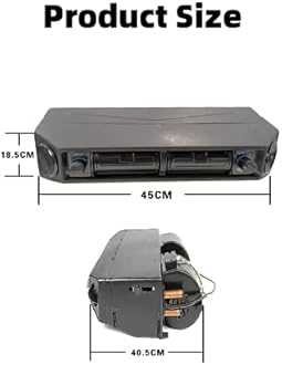 Vehicle Air Conditioner Universal Under Dash 12V/8A A/C Evaporator 32Pass2Way 200CFM 3Speed Air Flow 11000 BTU Cooling Capacity