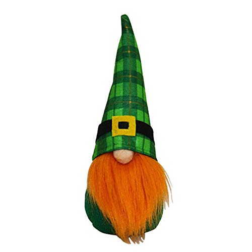 Gnomos do Dia de São Patrício,Estatuetas feitas à mão sueca Tomte Leprechaun - Presentes do Dia de S