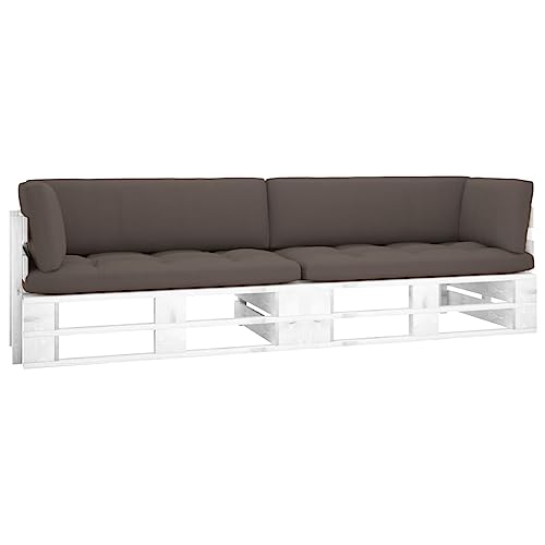 DYRJDJWIDHW 2-Sitzer Palettensofa mit Kissen